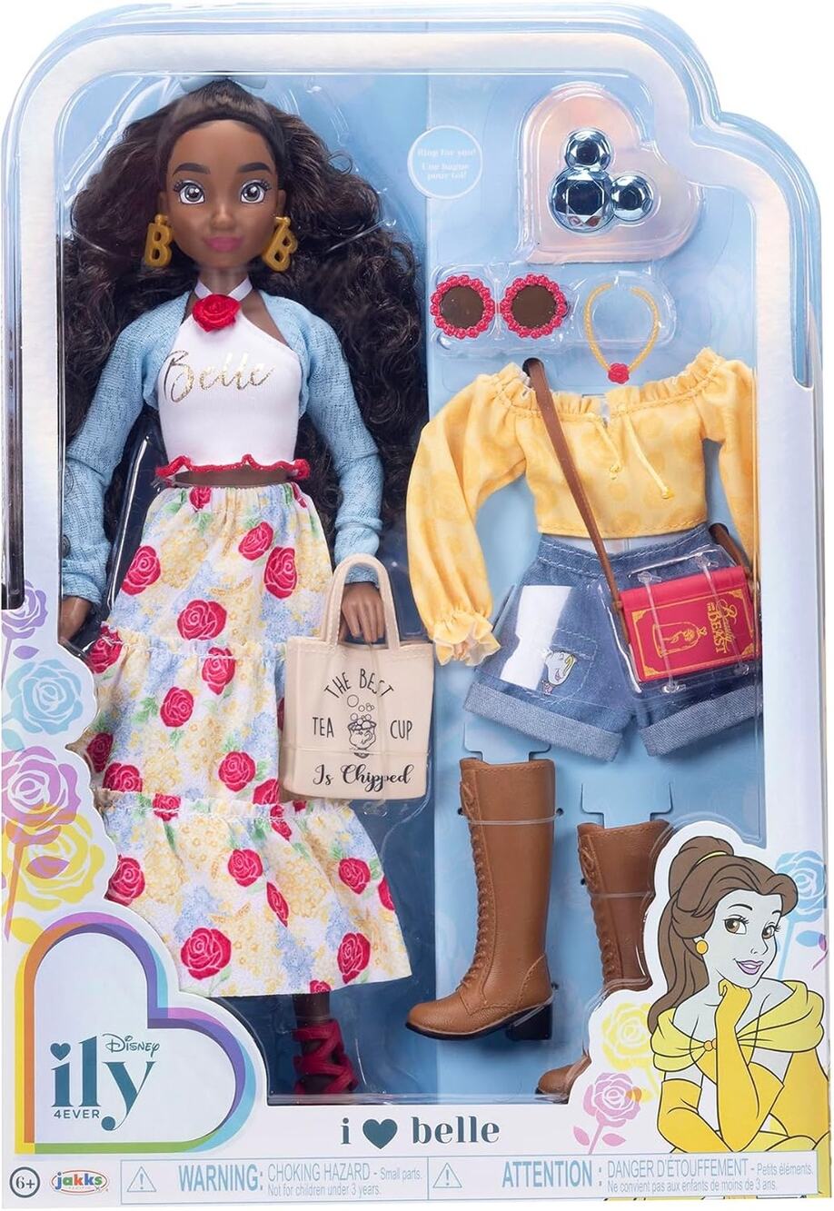 Disney ILY 4ever Fashion Dolls Inspired by Belle 11.5" Two Complete Outfits NWT
